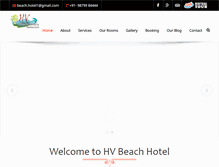 Tablet Screenshot of mandvibeachhotel.com